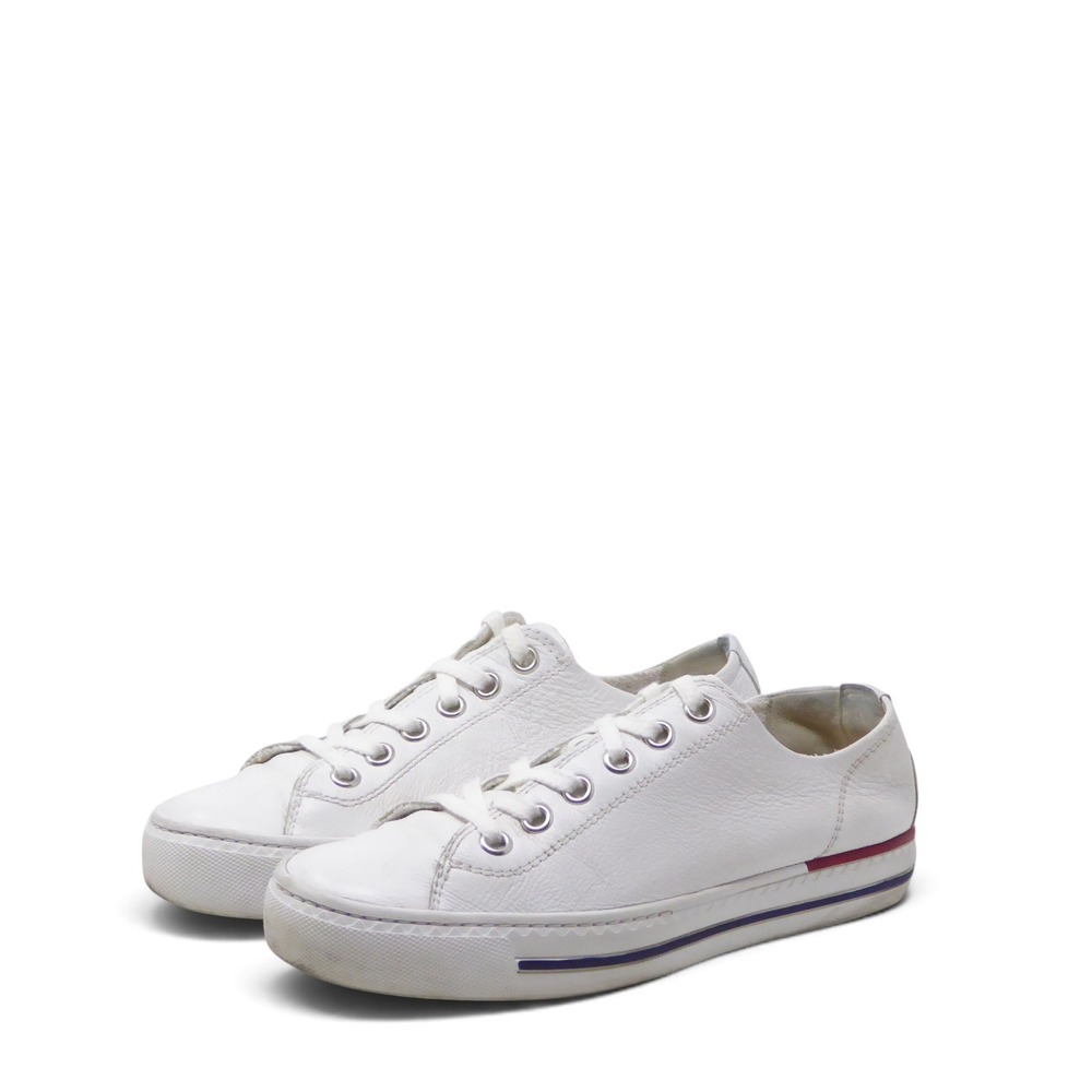 Paul Green Carly Women Sneakers White Leather Super Soft Lace Up 5.5UK / 8US